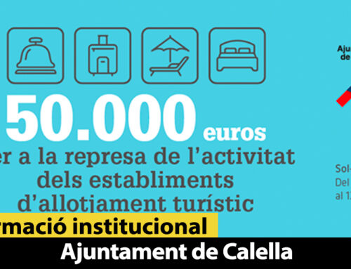 L’Ajuntament posa a disposició dels allotjaments turístics un paquet de 50.000 euros en ajuts a l’activitat