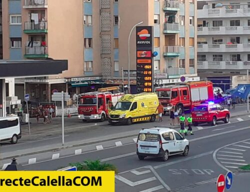 Els Bombers intervenen en l’incendi d’una campana extractora al carrer Sant Jaume