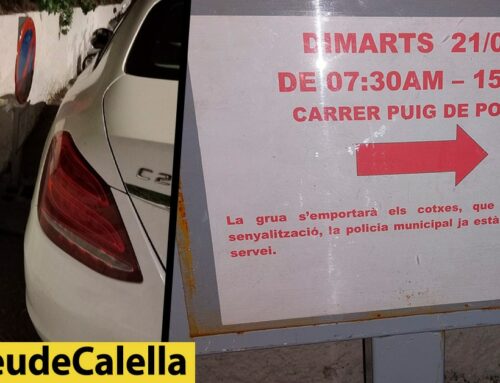 Avisen amb molt poca antelació que es retiraran els cotxes aparcats als Codina