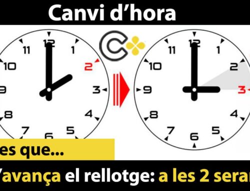 Aquesta matinada toca canviar l’hora: dormirem una hora menys