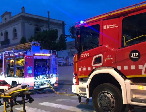 Un incendi afecta l’estació de Pineda sense interrompre la circulació de trens