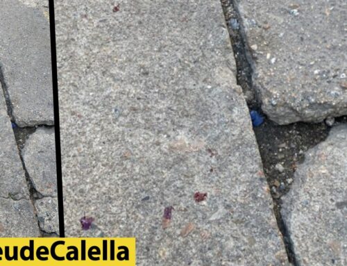 Un home en cadira de rodes cau degut a un forat al carrer Jaume Salvador