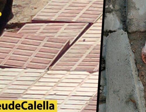 Vorera trencada al carrer Turisme