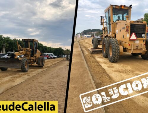 Arranjat el camí de sorra de la platja