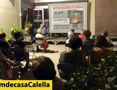 Foto-Film projecta “Petites històries de Calella” al pati de la biblioteca