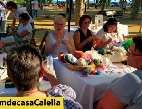 Calella Artesana teixirà una manta i un coixí contra la violència masclista