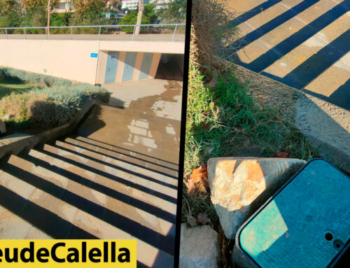 Una fuita provoca la pèrdua d’aigua al Passeig de Garbí