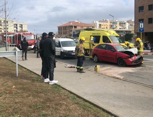 Un accident amb 4 vehicles implicats a Poblenou alenteix la circulació a la N-II