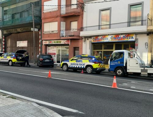 Un ferit en un accident entre tres vehicles a la carretera N-II a l’alçada del carrer Amadeu