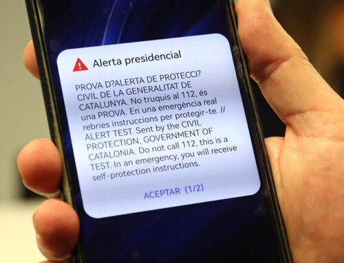 Protecció Civil farà dilluns una prova del sistema d’alertes als mòbils