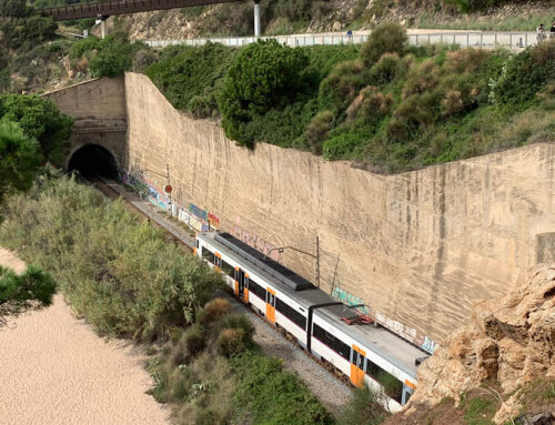 La zona de túnels ferroviaris de Calella, un dels punts negres identificats per Adif