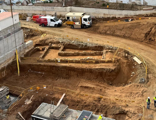Les obres de l’aparcament de l’Hospital destapen noves restes romanes a Calella