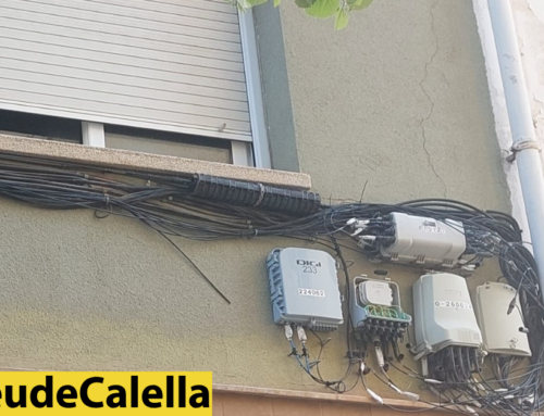 Acumulació excessiva de cables a les façanes