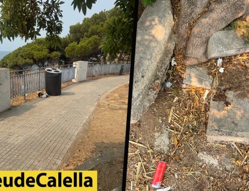 Denuncien les deixalles llençades al Passeig de les Roques
