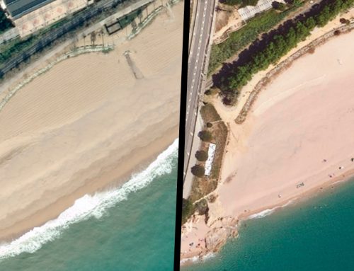 La línia de costa de les platges de Garbí i de les Roques retrocedeix entre 27 i 64 metres en 68 anys